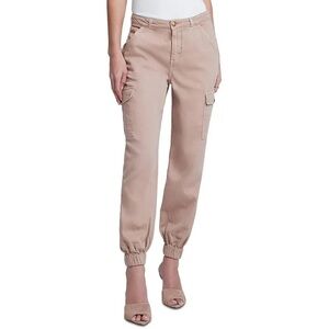 L’agence Russo High Rise Utility Flight Pants Joggers Elastic Hem Khaki 25 NWT